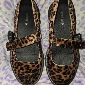 Torrid brand Leopard Print Mary Janes